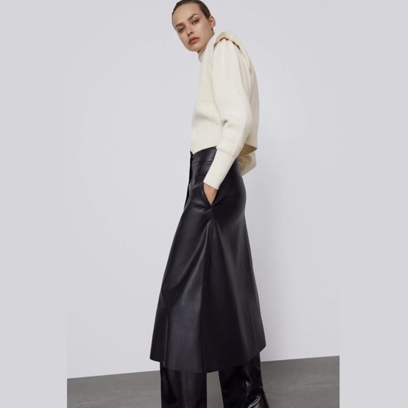 SOLD! LAST ONE!!! ZARA A-Line Midi Skirt with Buttons* - Picture 10 of 13